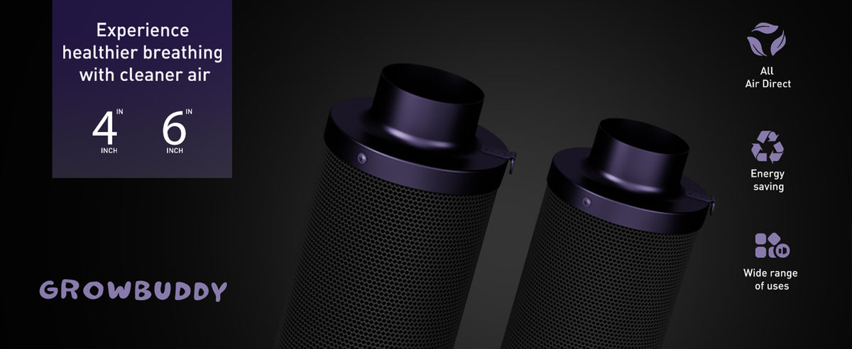 6*16Inch Air Carbon Filter,with Premium Australian Virgin Charcoal, Odor Scrubber fit for Inline Duct Fan, Odor Control, Hydroponics