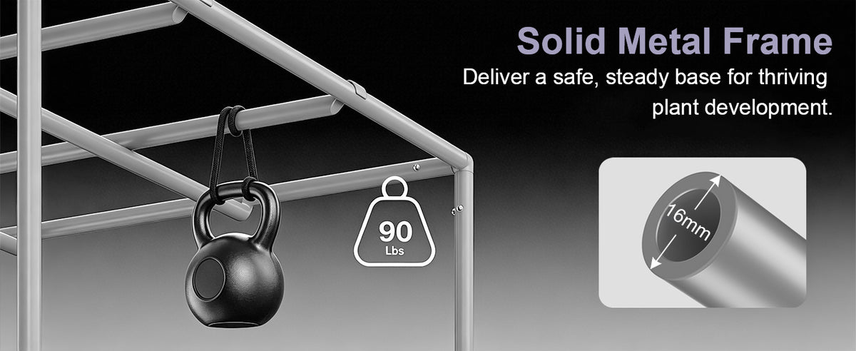 Growbody 36''*36''*72'' (3×3) 1680D Indoor Grow Tent: Hydroponic, Climate Control, Optimal Growth